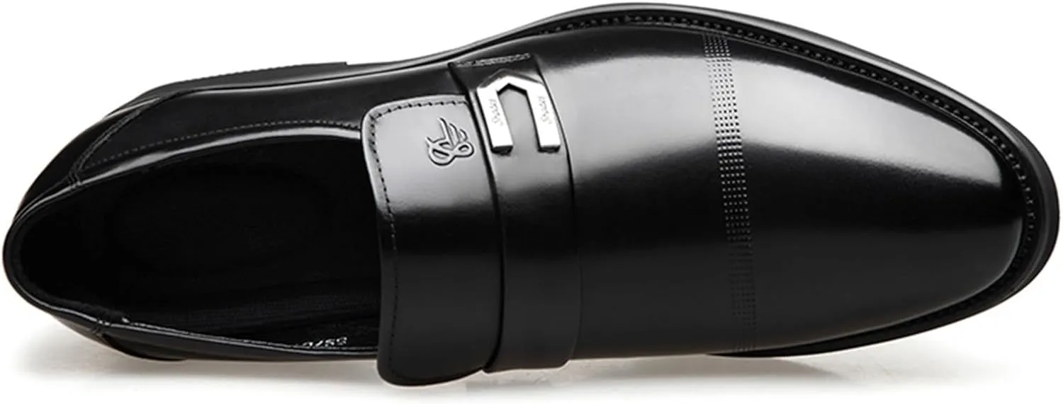 Dress Shoes for Men Men's Genuine Leather Crocodile Pattern Business Shoes Soft Footwear for Men