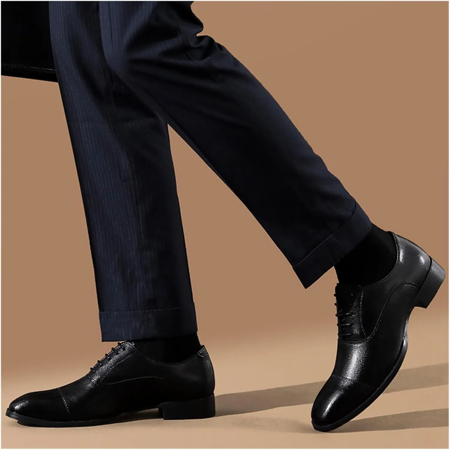 Dress Shoes for Men Men's Genuine Leather Semi-Formal Dress Shoes Luxury Casual Business Footwear for Office Use