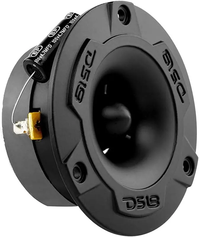 DS18 PRO-GM6.4PK Mid and High Complete Package - Includes 2X Midrange Loudspeaker 6" and 2X Aluminum Super Bullet Tweeter 1" Built in Crossover - Door Speakers for Car or Truck Stereo Sound System
