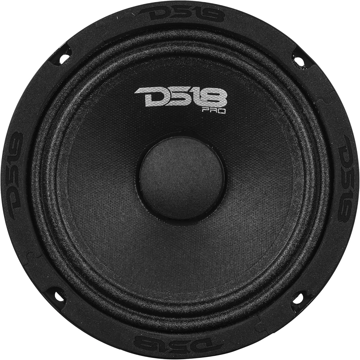 DS18 PRO-GM6.4PK Mid and High Complete Package - Includes 2X Midrange Loudspeaker 6" and 2X Aluminum Super Bullet Tweeter 1" Built in Crossover - Door Speakers for Car or Truck Stereo Sound System