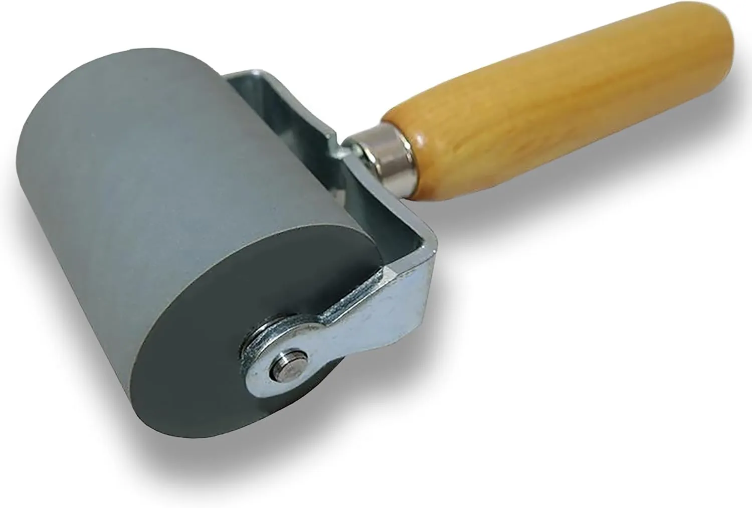 DYNAMAT 10007 Dyna-Roller Professional Heavy Duty Sound Deadener Installation Tool with Wood Handle and 2" Wide Rubber Roller – Made in USA