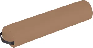 EARTHLITE Massage Bolster Pillow 3/4 Round – Durable, Easy to clean 100% PU Upholstery incl. Strap Handle/Professional Quality CFC-FREE/Back Pain Relief, Latte