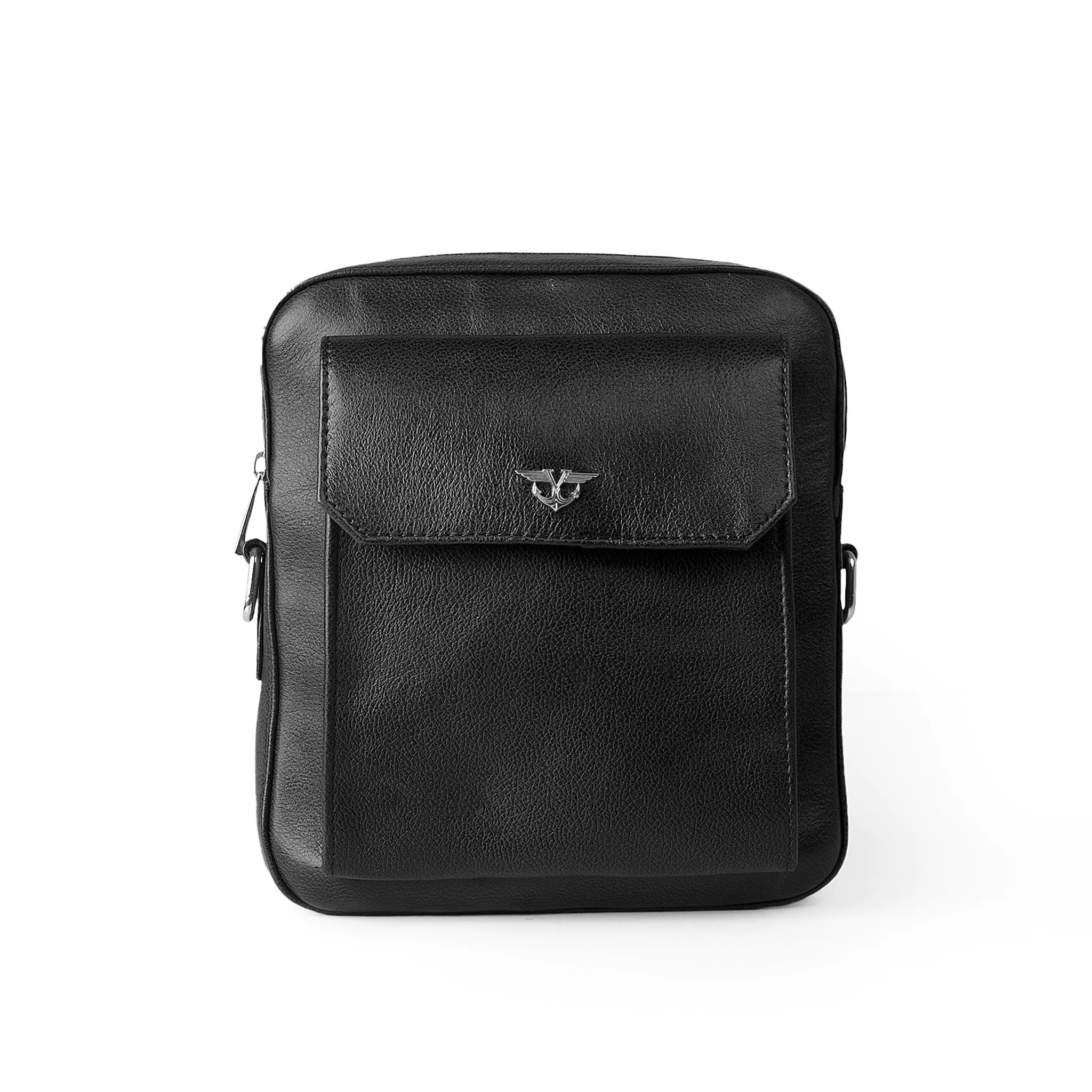 Elite Black Messenger Bag