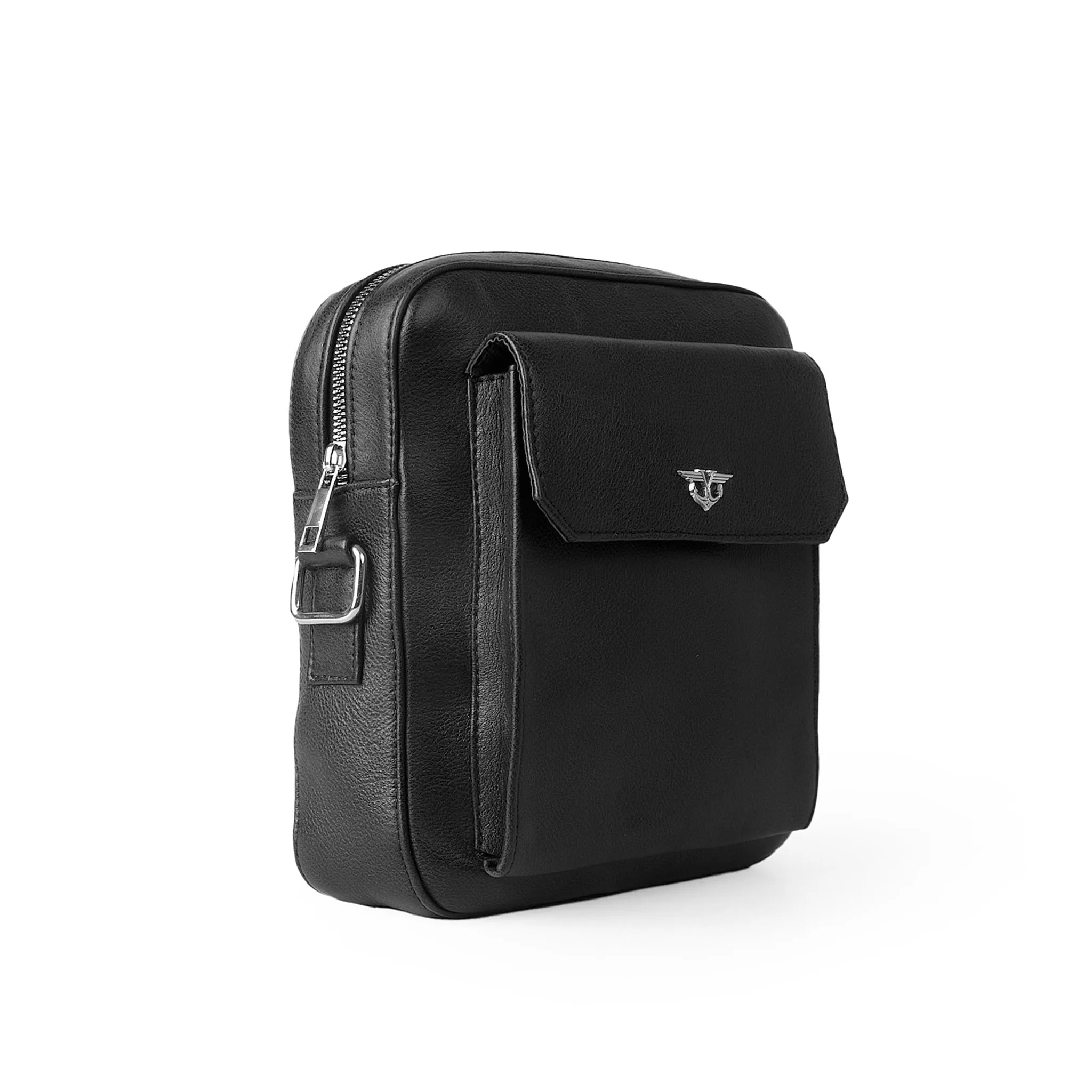 Elite Black Messenger Bag