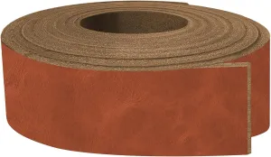 ELW Buffalo Hide Leather Strap 5-6 oz |1.25 Inch x 40 Inch|Color Hickory Leather Strips for Crafts, Leather Bag Straps, Leather for Belt Making, Leather Crafting, Blank Leather, Tooling Leather Roll