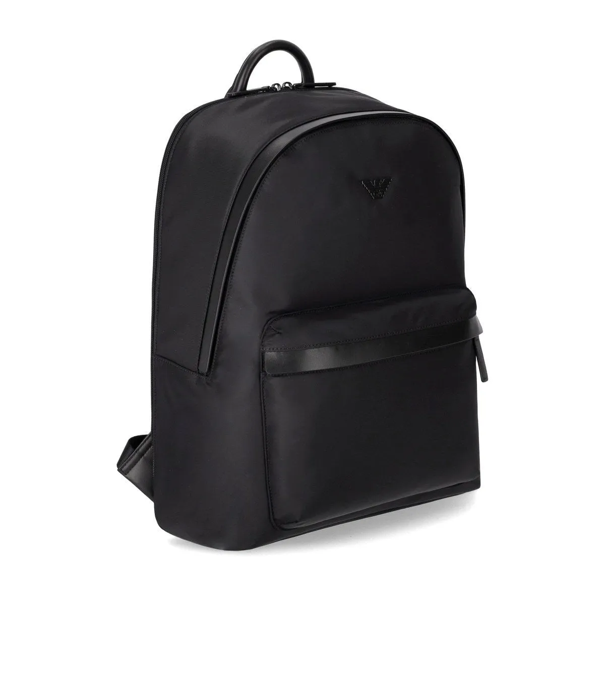 Emporio Armani Black Nylon Backpack