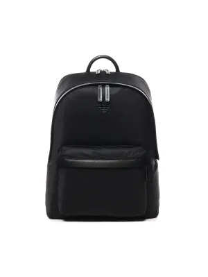 Emporio Armani Black Nylon Zip Stängningsväska