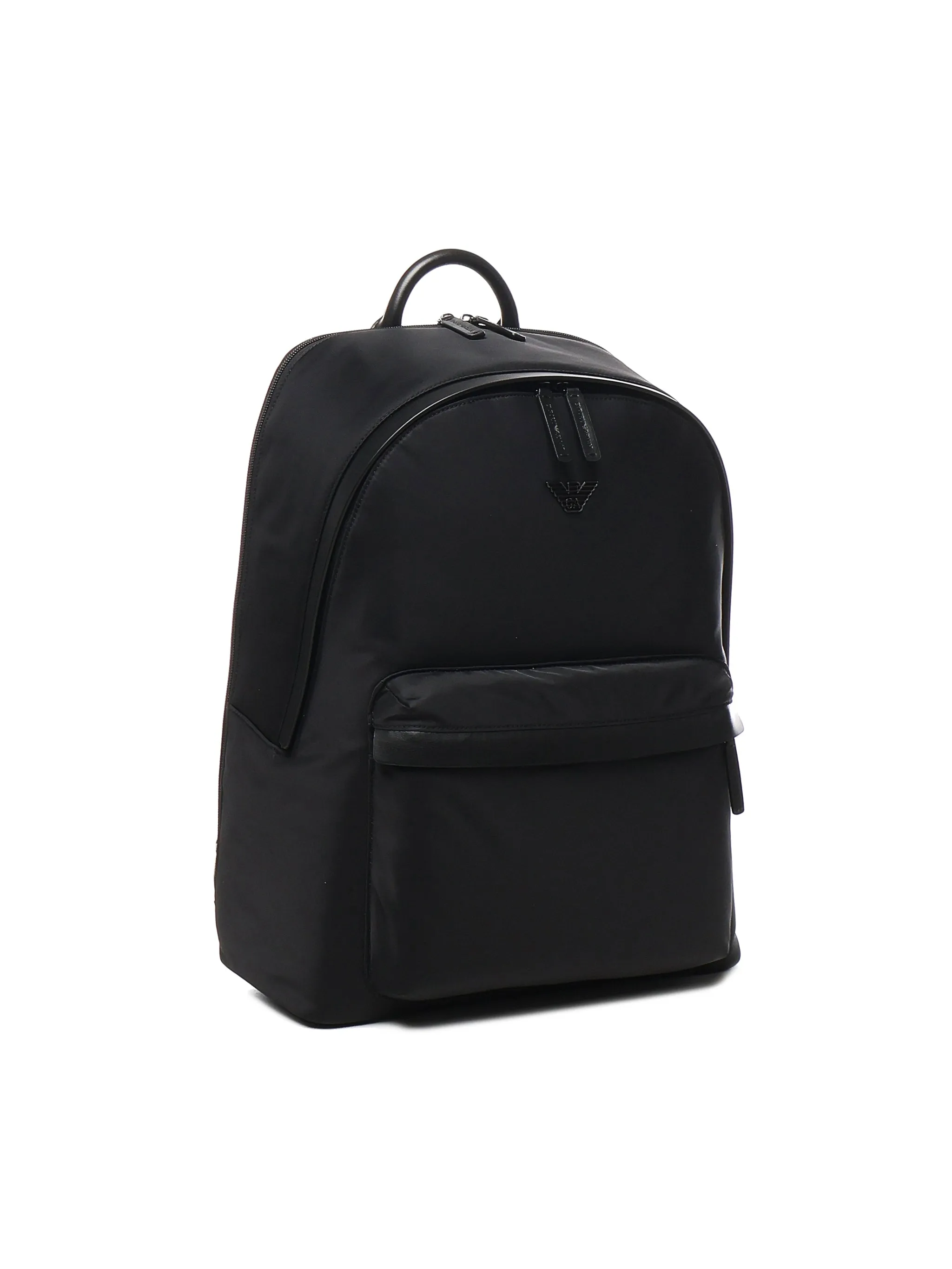 Emporio Armani Black Nylon Zip Stängningsväska