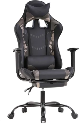 Ergonomic Office Chair PC Gaming Chair Cheap Desk Chair PU Leather Executive Rolling Swivel Chair Computer Lumbar Support for Women, Men