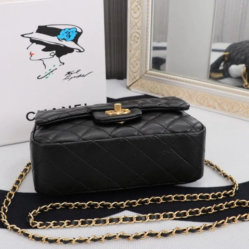 ESMEE - Flap Bag With Top Handle Black