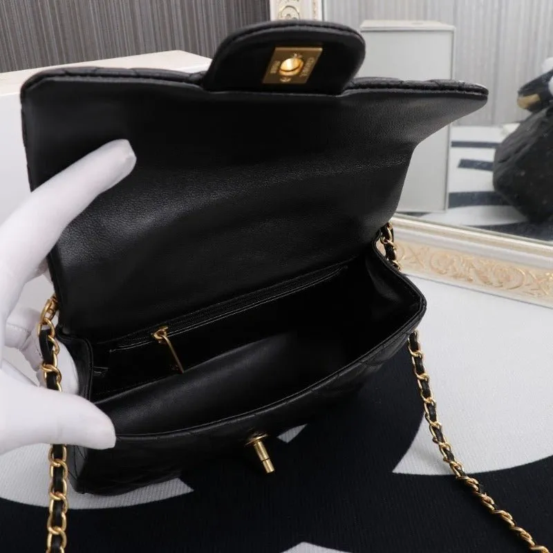 ESMEE - Flap Bag With Top Handle Black