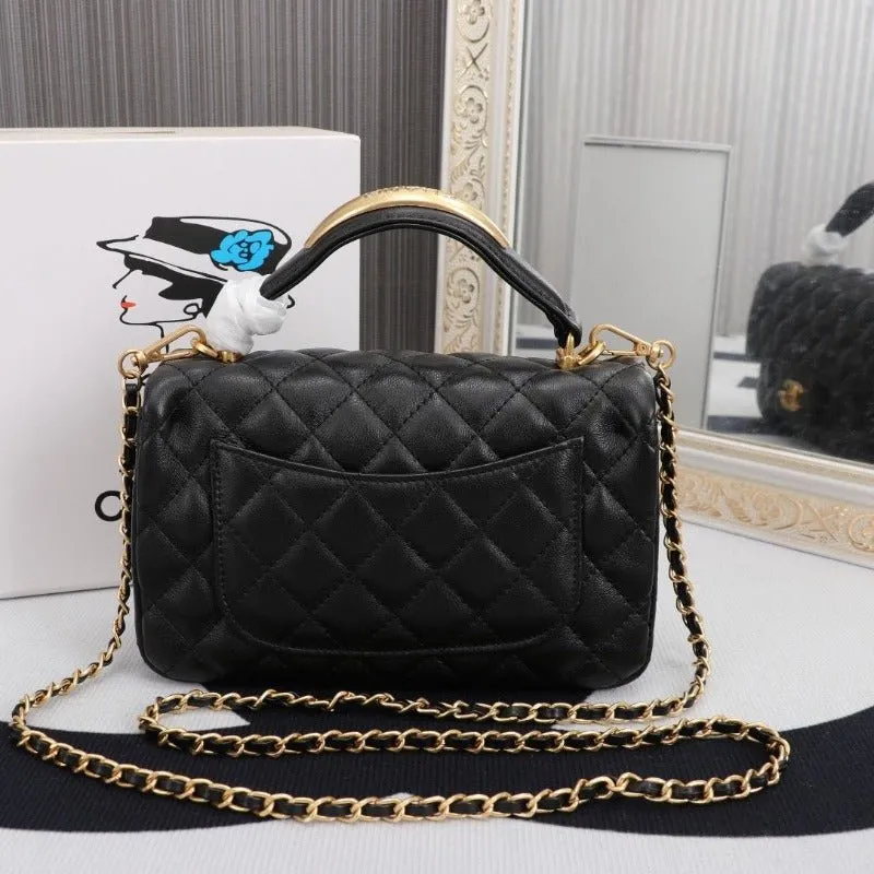 ESMEE - Flap Bag With Top Handle Black