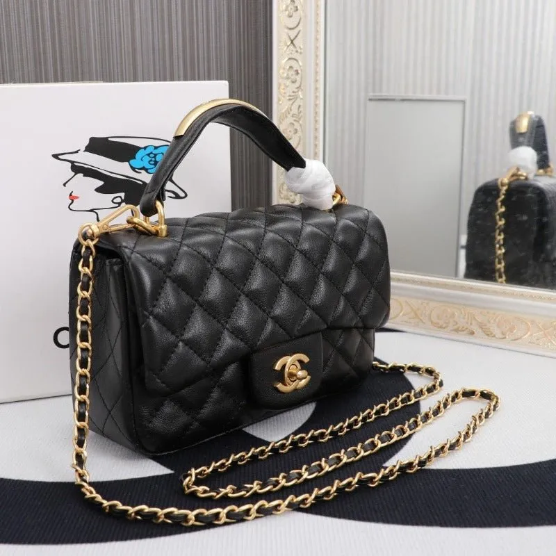 ESMEE - Flap Bag With Top Handle Black