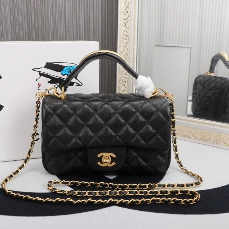 ESMEE - Flap Bag With Top Handle Black