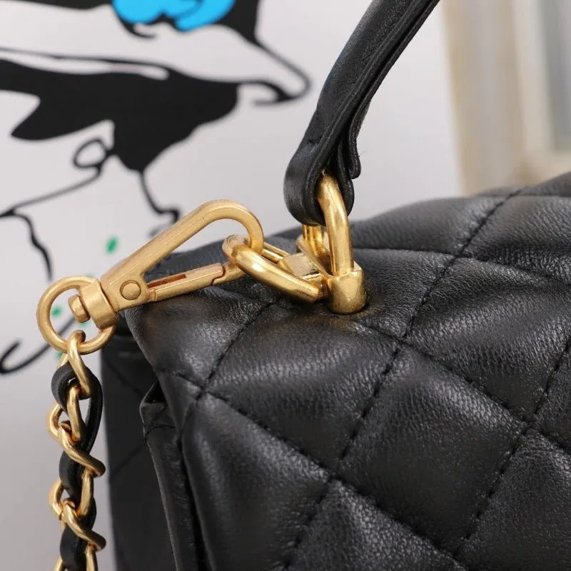 ESMEE - Flap Bag With Top Handle Black