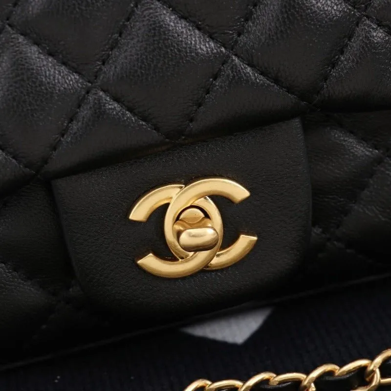 ESMEE - Flap Bag With Top Handle Black