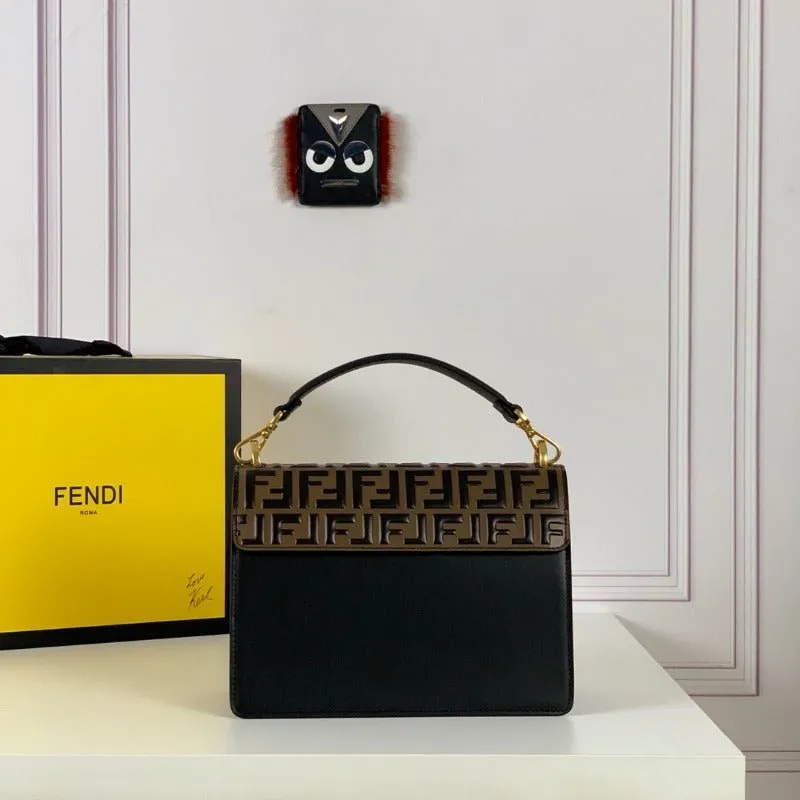 ESMEE - Kan U FF Monogram Motif Bag Brown/Black