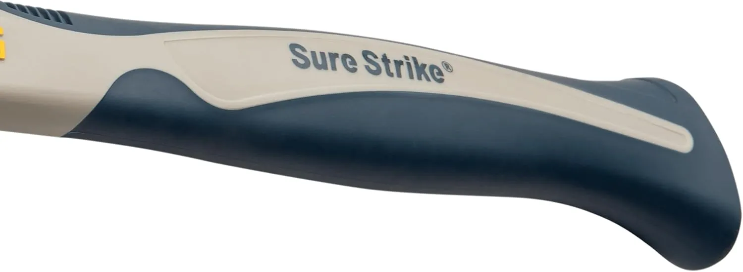 ESTWING Sure Strike Hammer - 20 oz Rip Claw Hammer with Smooth Face & Carbon Fiber Handle - SSCF20S