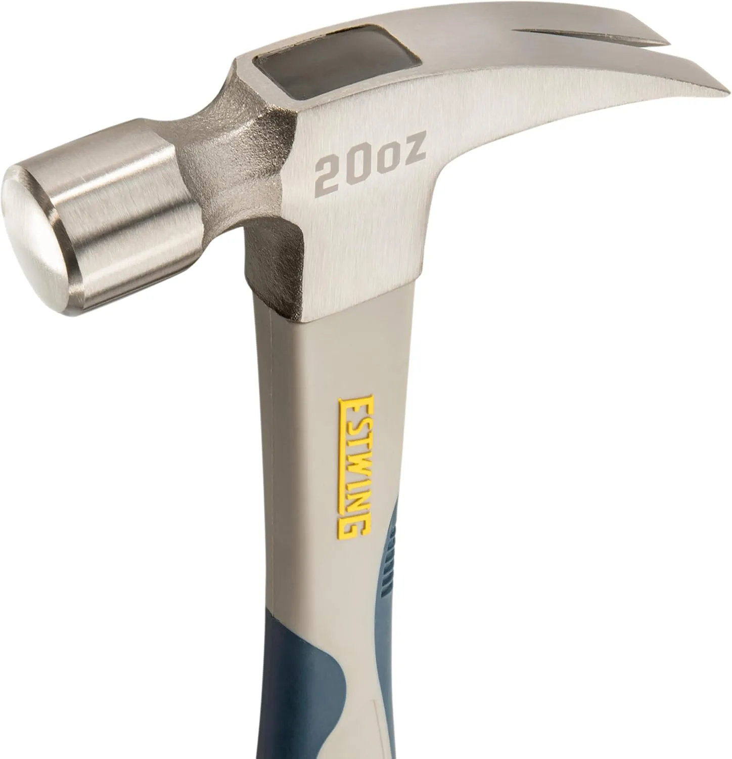 ESTWING Sure Strike Hammer - 20 oz Rip Claw Hammer with Smooth Face & Carbon Fiber Handle - SSCF20S