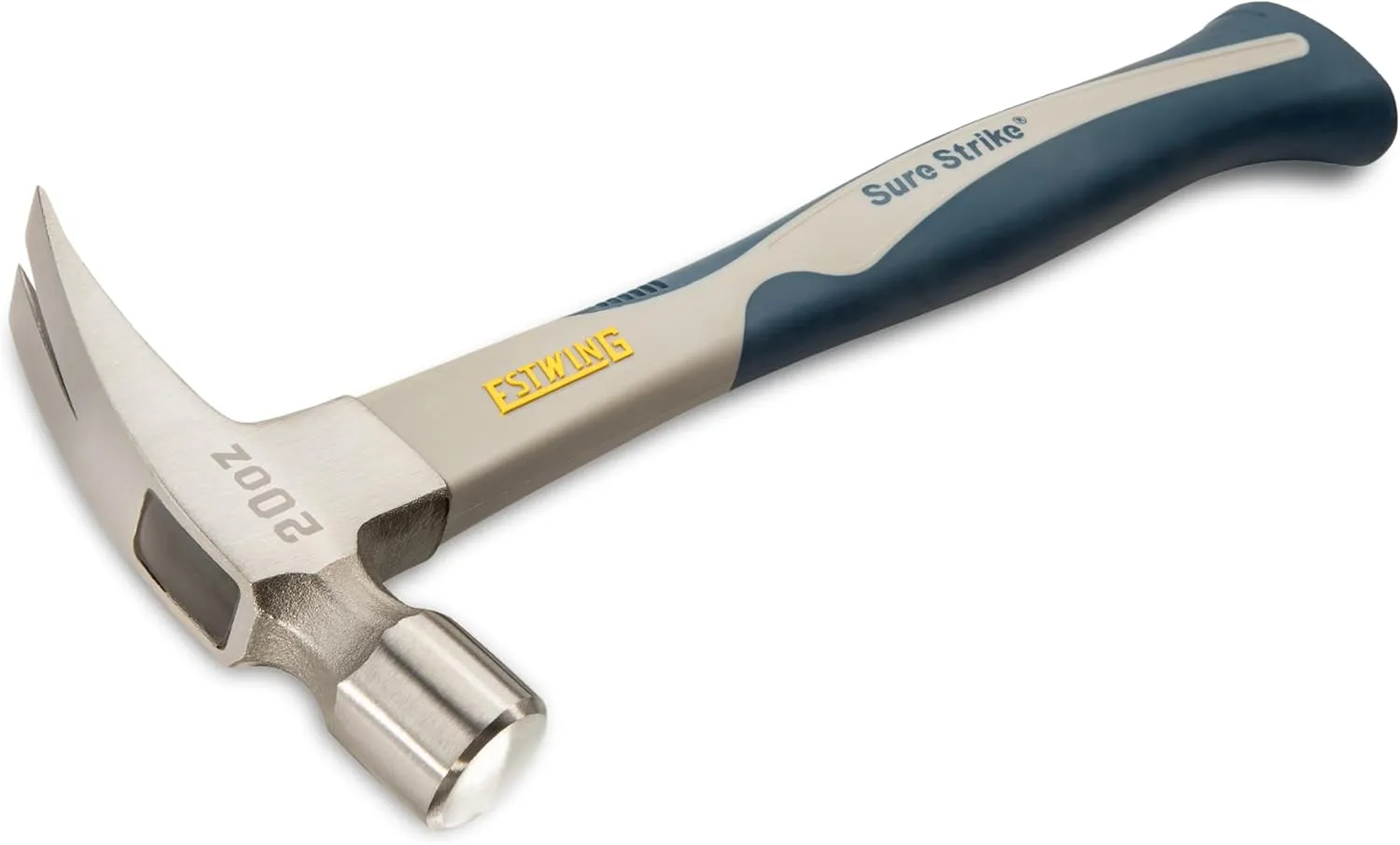 ESTWING Sure Strike Hammer - 20 oz Rip Claw Hammer with Smooth Face & Carbon Fiber Handle - SSCF20S