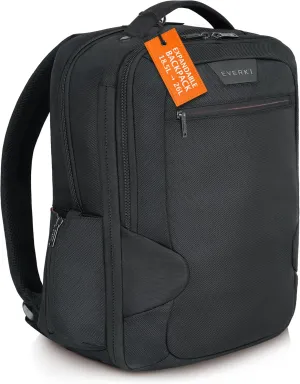 Everki Studio Expandable 15 Inch MacBook & Laptop Backpack for Men & Women, Professional Men's Office Backpack, Travel Friendly Computer Back Pack & Bookbag Offers 26L Capacity, Travel Bagpack Black