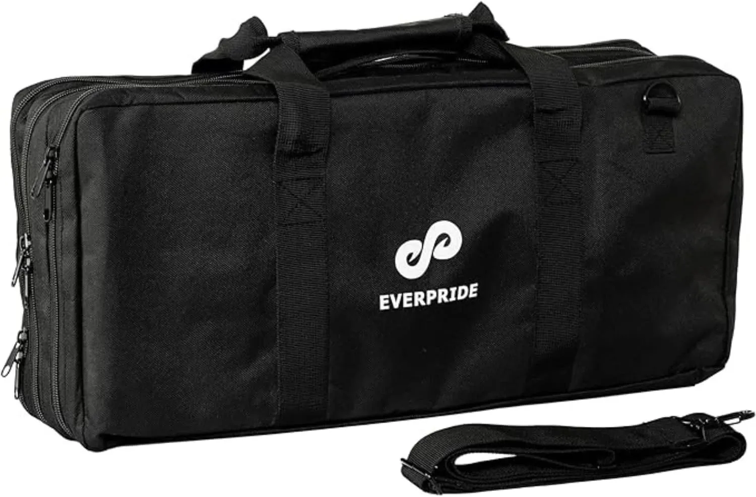 EVERPRIDE Chef Knife Bag Holds 20 Knives PLUS Large Zippered Compartment for Kitchen Tools – Durable, Large Knife Bag for Chefs – Knives Not Included