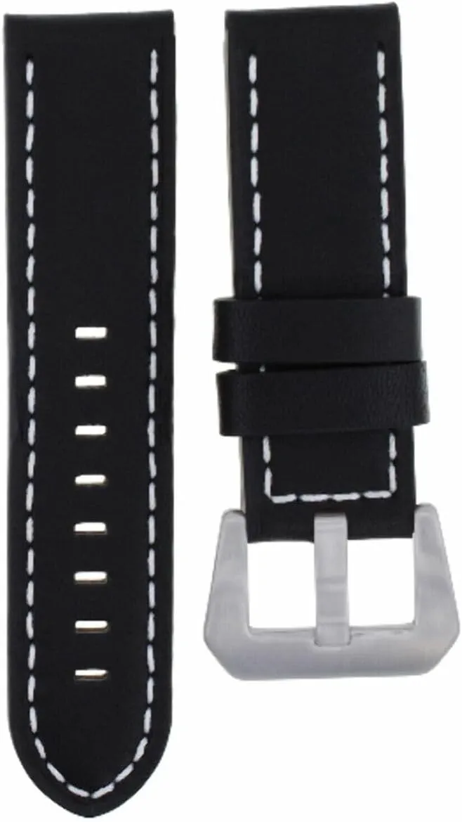 Ewatchparts 20-22-24mm Genuine Italian Leather Watch Band Strap Compatible With Any Brand Watch