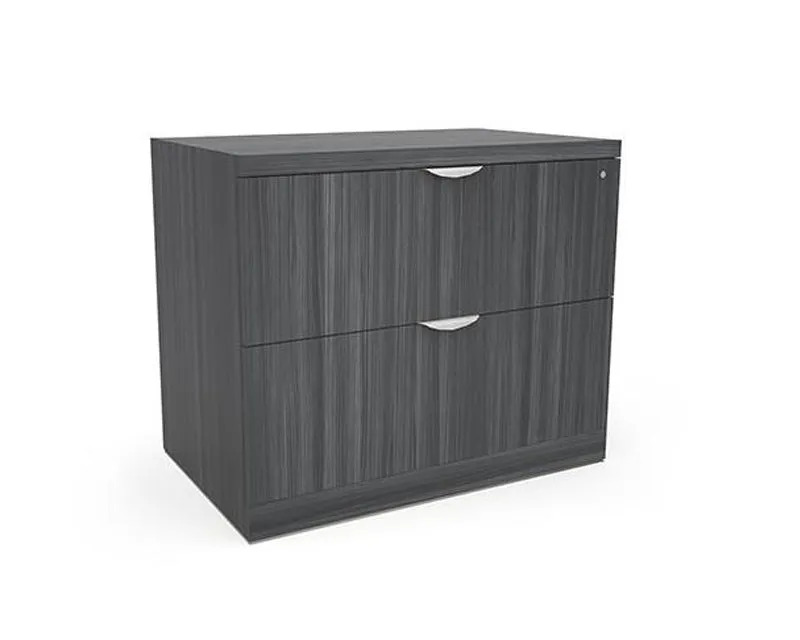 Executive Series 36" 2-Drawer Lateral File with Lock and Key