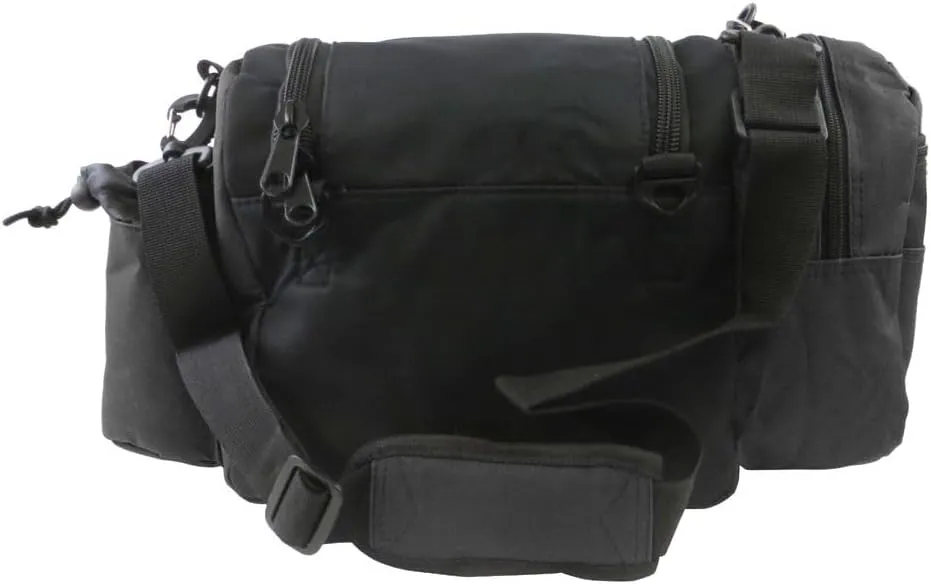 Fade Gear Crunch Box Disc Golf Bag | Black | Beginner Disc Golf Bag | 14  Disc Capacity | Shoulder Strap & Harness Option