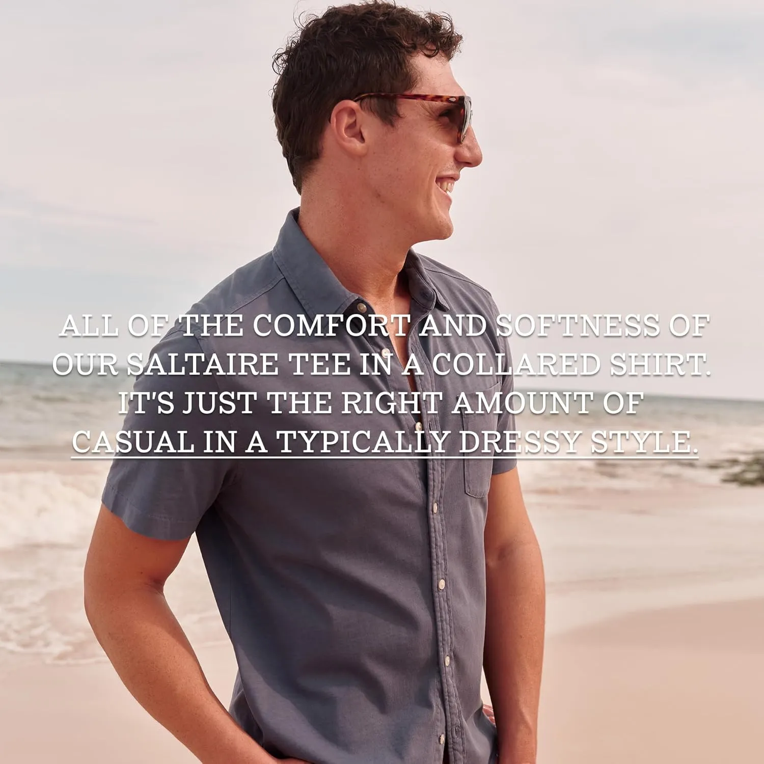 Fair Harbor The Saltaire Shirt –– Men's Everyday Collared Shirt –– Ultrasoft, Comfortable Business Casual Shirt