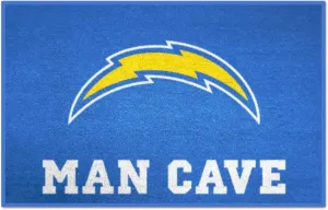 FANMATS 14361 NFL San Diego Chargers Nylon Universal Man Cave Starter Rug , 19"x30"