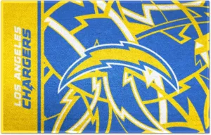FANMATS 23303 NFL - Los Angeles Chargers Starter Mat Xfit Design - 19in x 30in Accent Rug| Sports Fan Home Decor Rug and Tailgating Mat