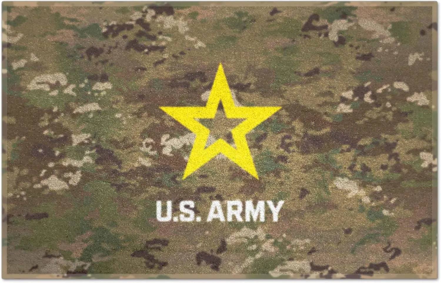 FANMATS - 5656 Fanmats Military 'Army' Black Knights Nylon Face Starter Rug 19"x30"