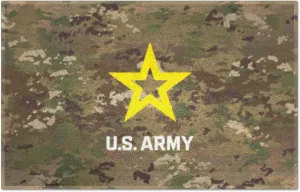 FANMATS - 5656 Fanmats Military 'Army' Black Knights Nylon Face Starter Rug 19"x30"