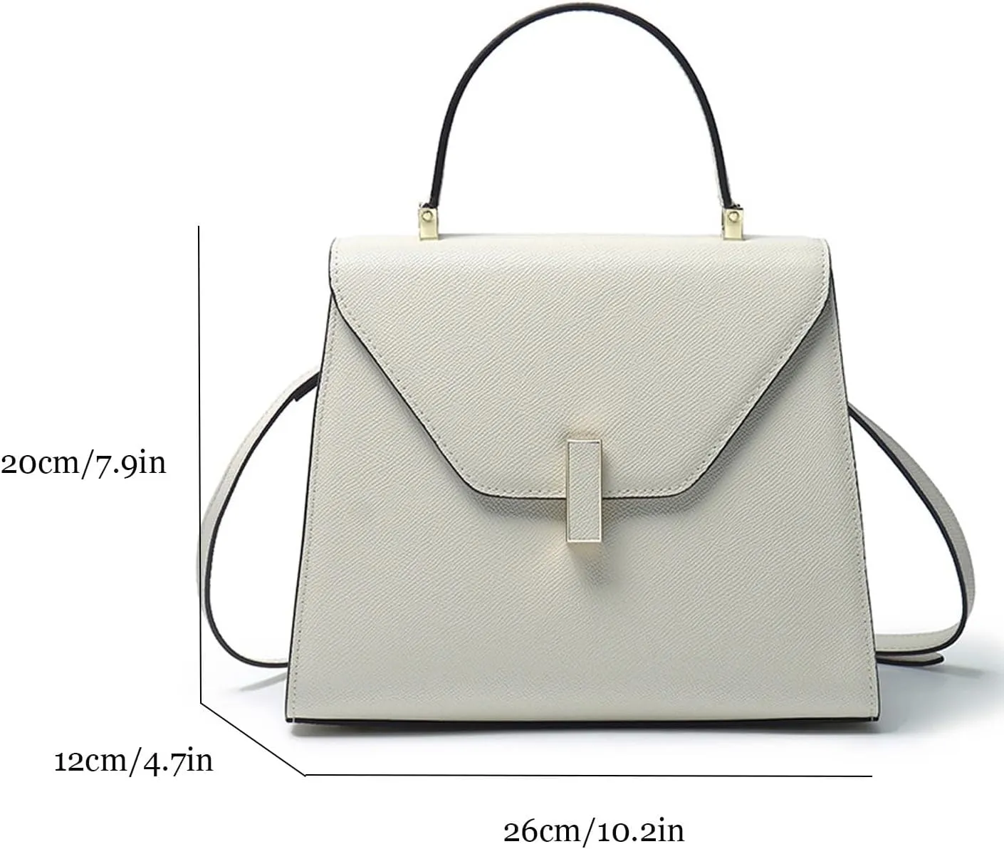 Fashion Genuine Leather Tote Handbag Top Handle Purse classic Crossbody Handbag Designer Satchel Bag with Detachable Strap