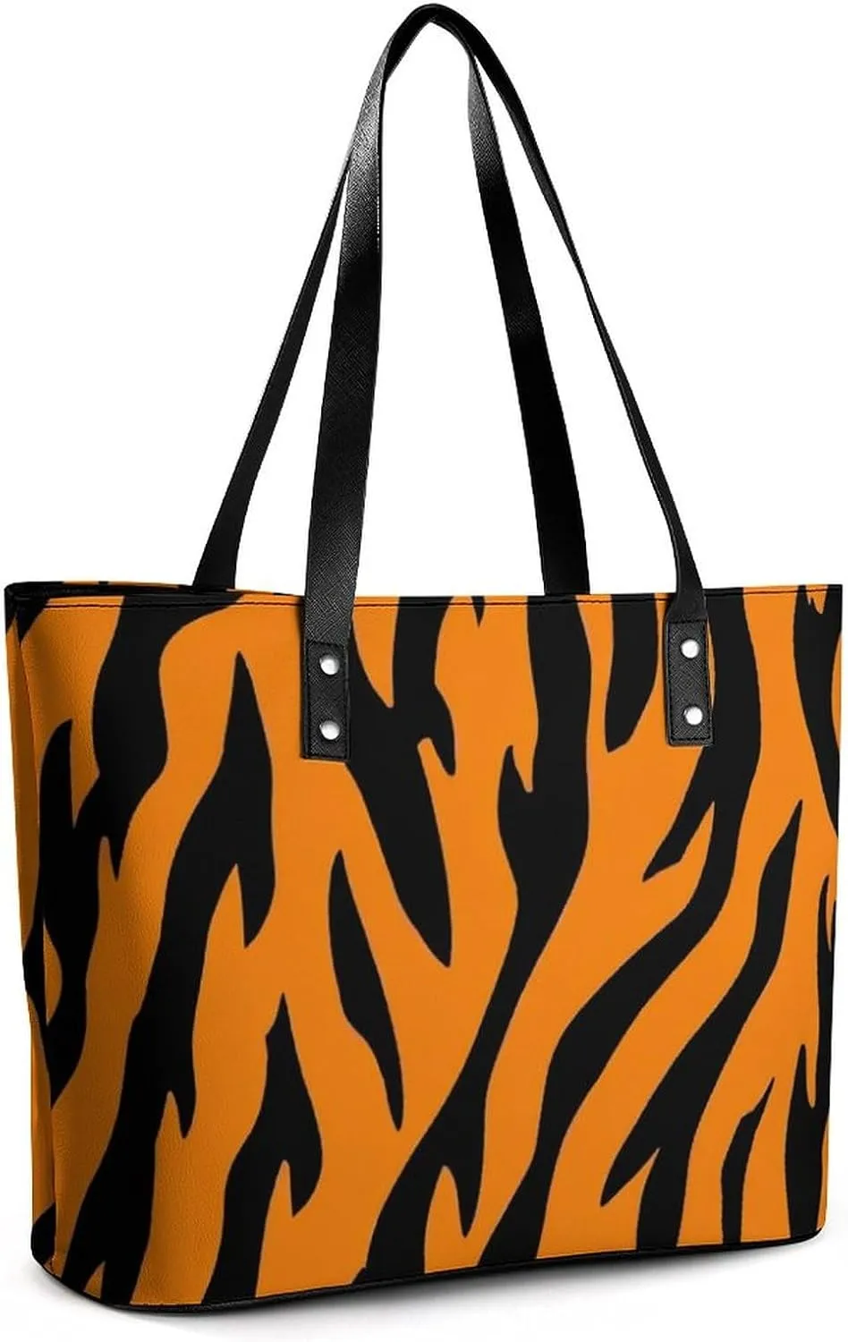 Fashion Leather Tote Bag Travel Work Daily Essentials Handbag Unisex Handbag