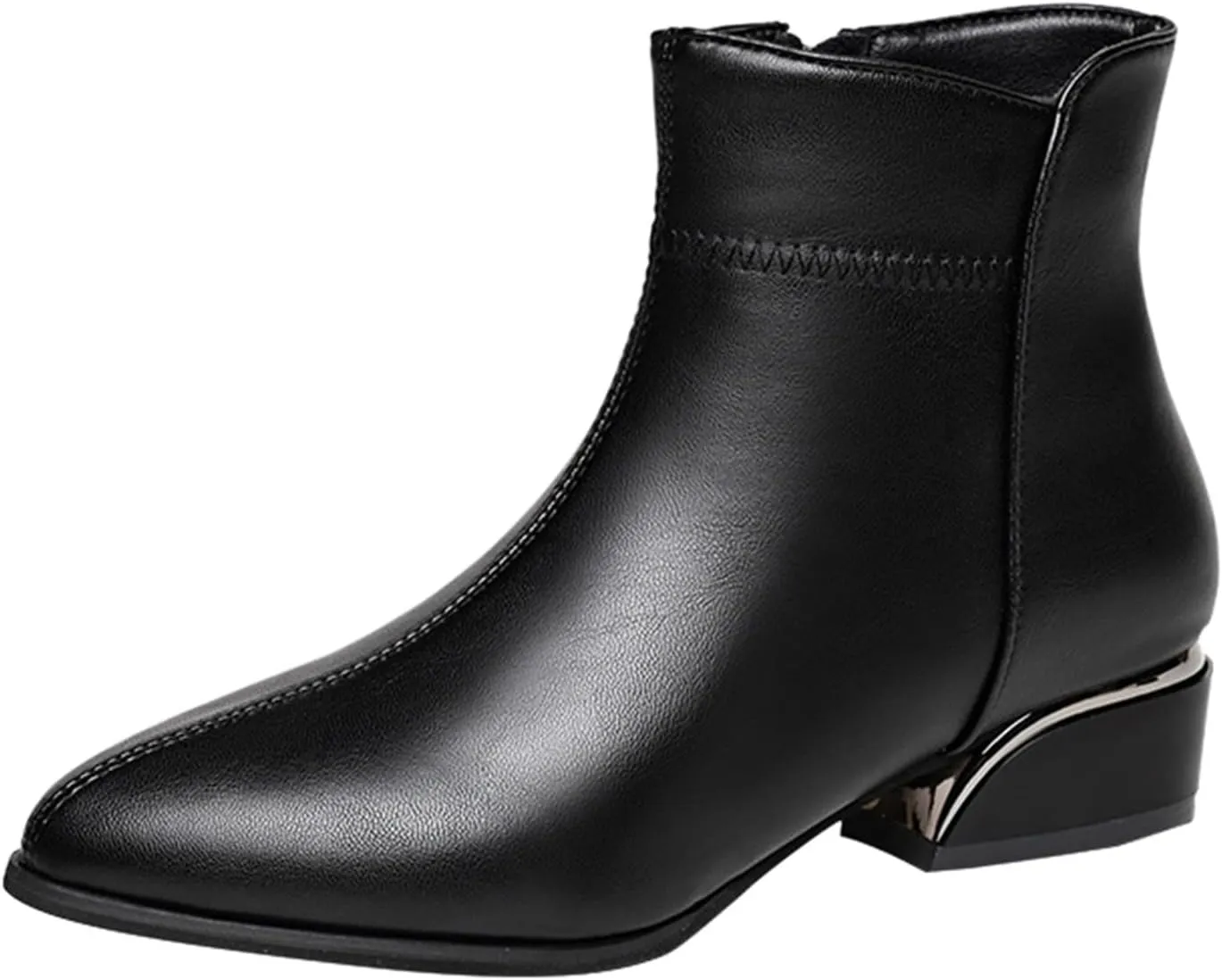 Fashion Men's Classic Business Leather Shoes Suede Front Lace Up Short Boots Lace up Boots for Women Heel Size7.5