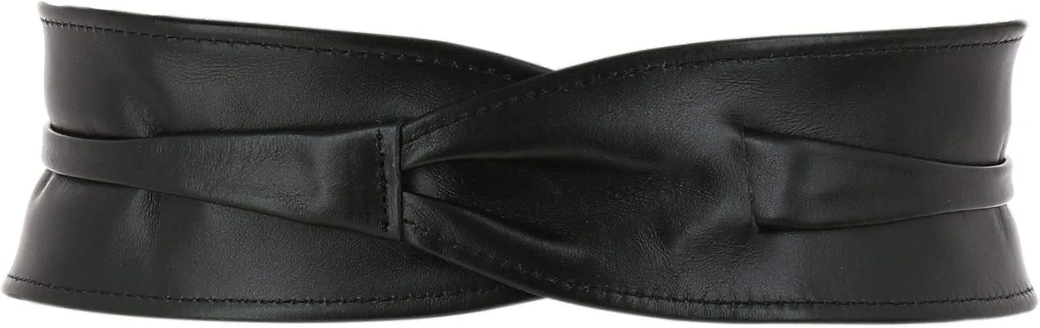 FASHIONGEN - Woman Italian leather Obi belt, CASSIANE