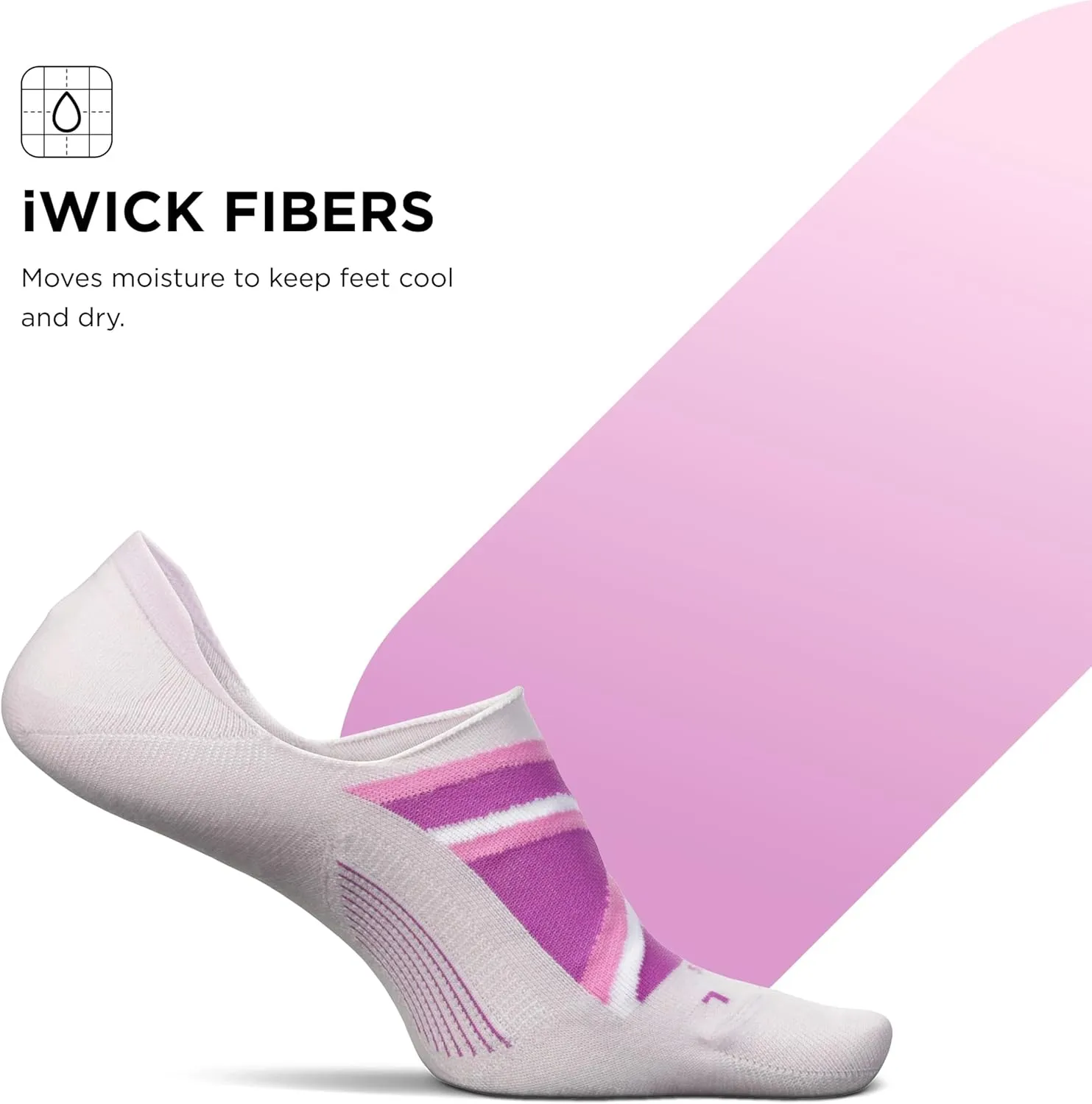 Feetures Everyday Ultra Light Cushion Invisible Sock for Women - Anti-Slip Sock Liner - (1 Pair)