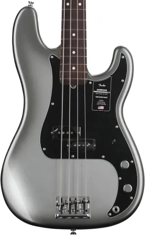 Fender American Professional II Precision Bass, Mercury, Rosewood Fingerboard