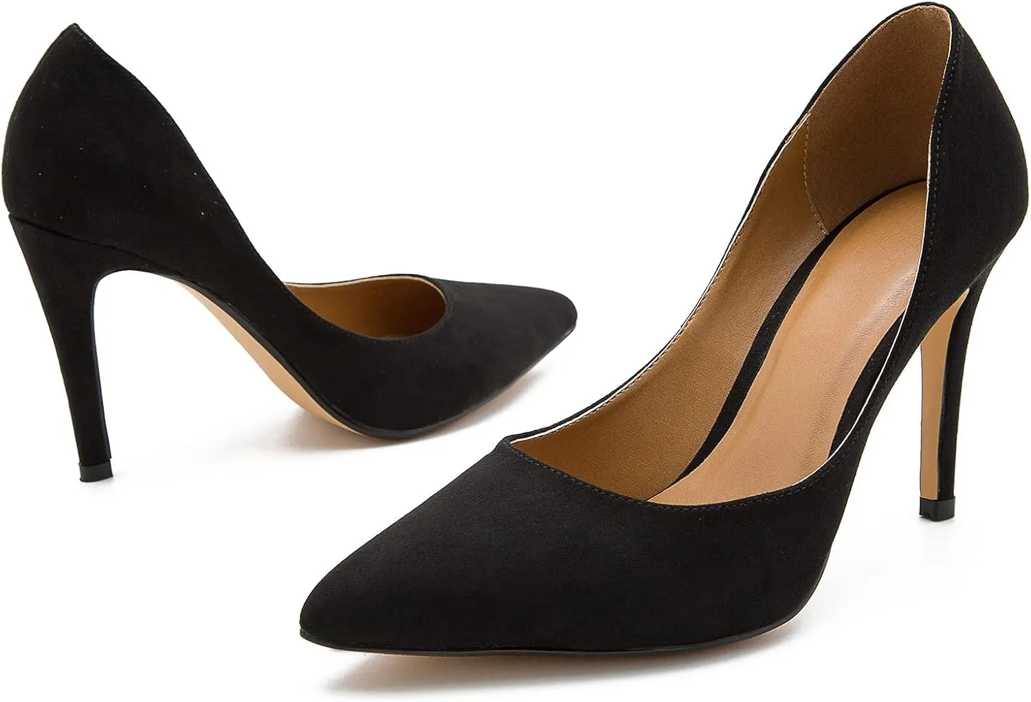 fereshte Women's Men's Slip On Stilettos High Heels Dress Pumps Shoes