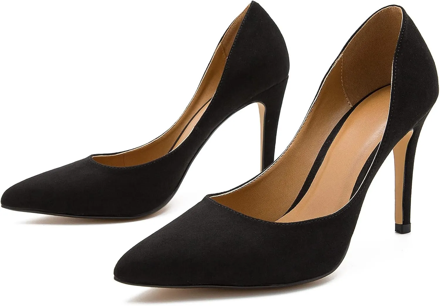 fereshte Women's Men's Slip On Stilettos High Heels Dress Pumps Shoes