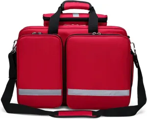 First Aid Backpack Bag Empty, Professional Emergency Responder Trauma Bag, Large Capacity, Waterproof & Reflective