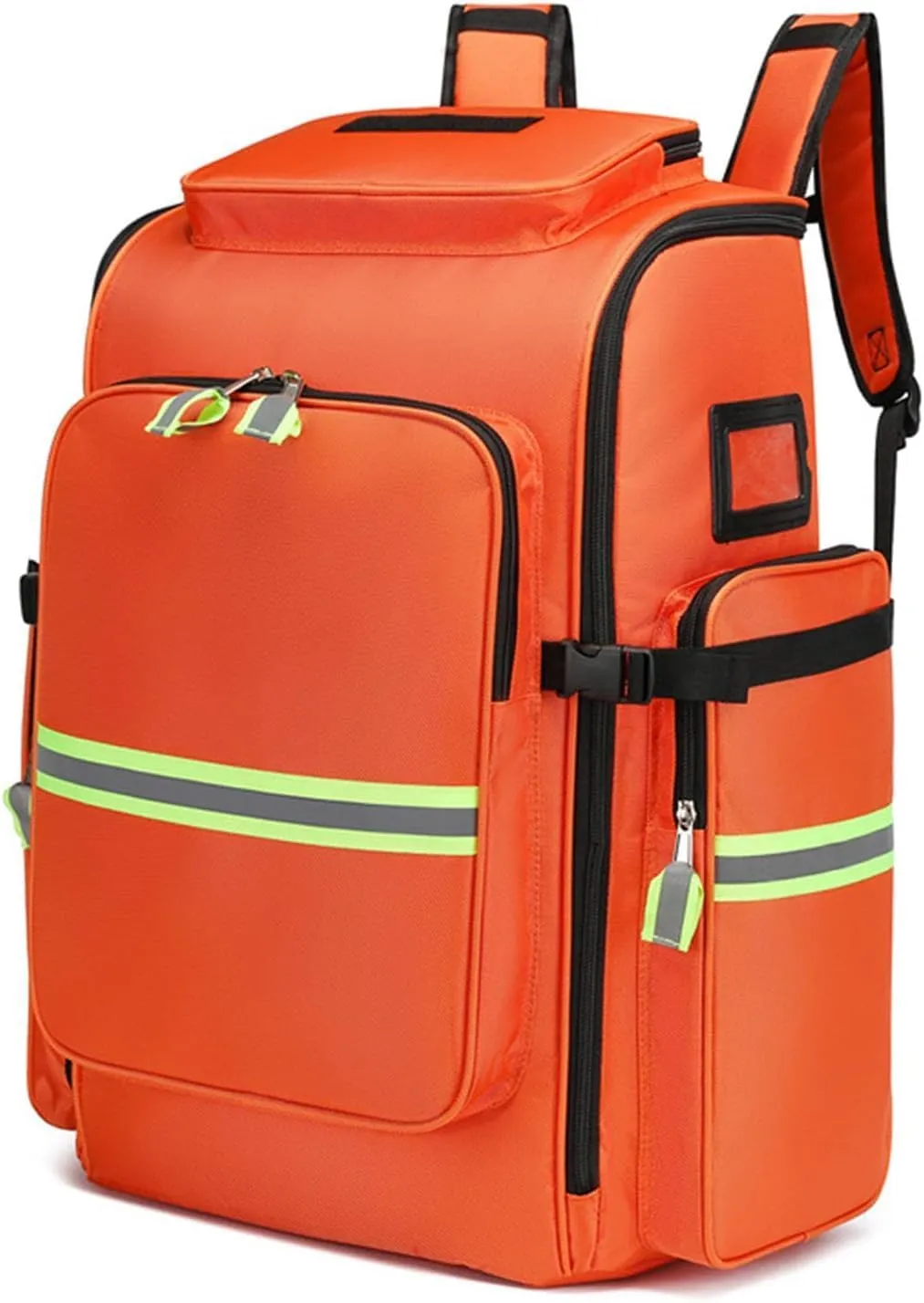 First Aid Bag Empty Emergency Bag First Responder Trauma Multi-Pocket Traveling Field Trips Camping Essentials(Orange)