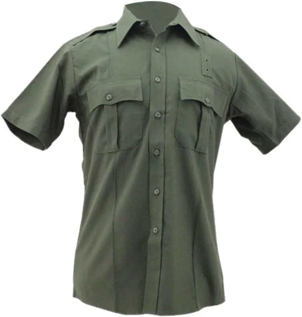 First Class Men's Poly Rayon Short Sleeve Uniform Shirts - Tactical Combat Work Utility and Safety Security Shirt
