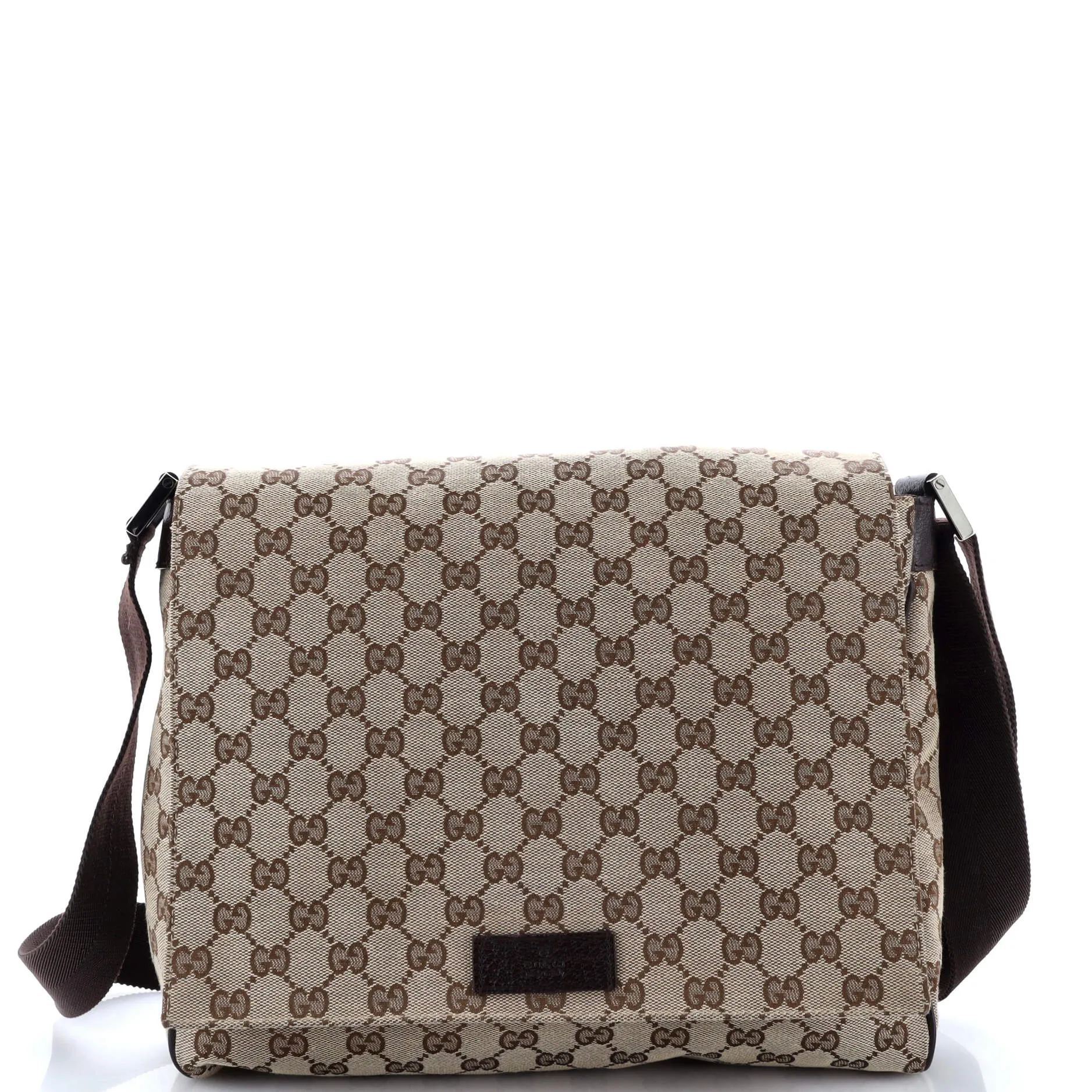 Flap Messenger Bag GG Canvas Medium