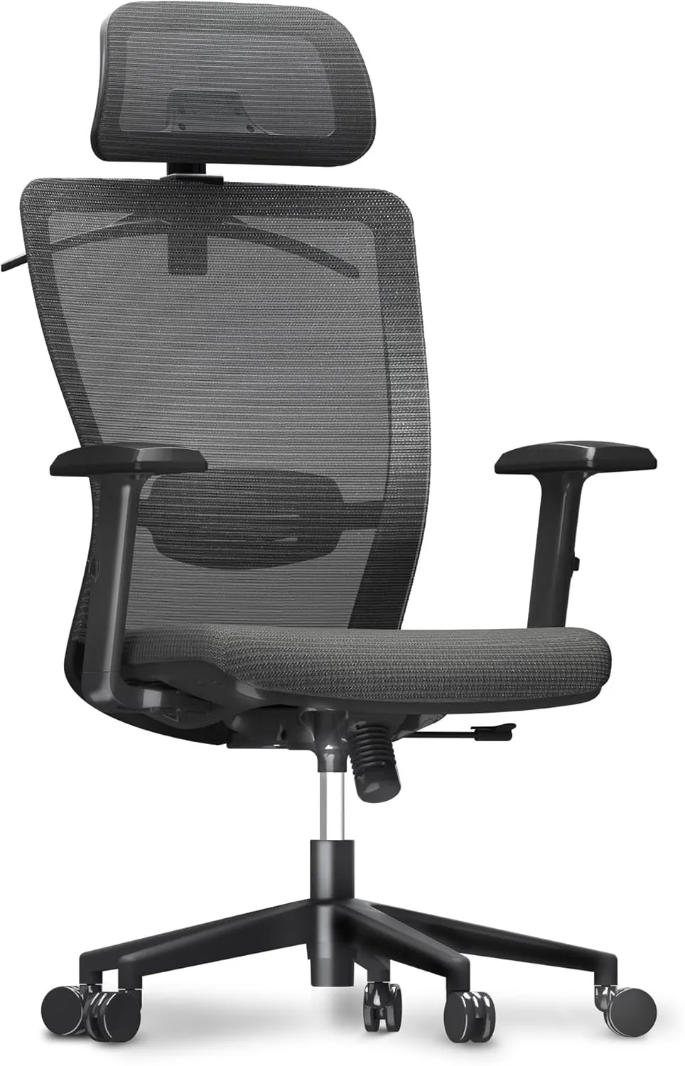 FLEXISPOT Classic Ergonomic Office Chair with High Back Swivel Computer Chair Executive Office Desk Chairs, with Lumbar Support/2D Headrest/Lockable Tilt Function, Foam Seat Cushion, Gray