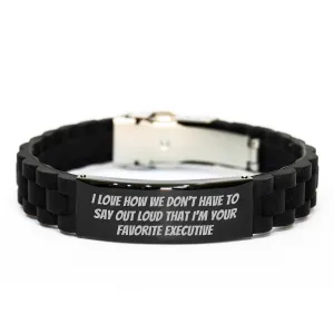 for Gifts lock from Clasp Gift Ones Stainless Men, Graduation Intelligent Favorite Women, Silicone to Family Executive Worldwide coverage Steel Gifts Loved - Coworkers, Funny Quote Unique Black Glide Executives,