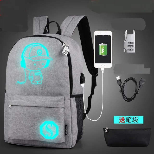 For Theft Charge Backpack USB Fashion Rapid shipping Men Limited edition Anti