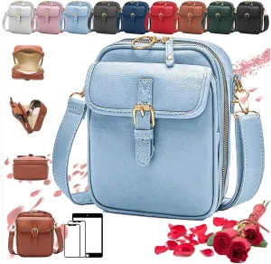 Forcipower Crossbody Leather Bag, Forcipower Crossbody Bag Urvashi Crossbody Leather Bag with 10 Card Slots